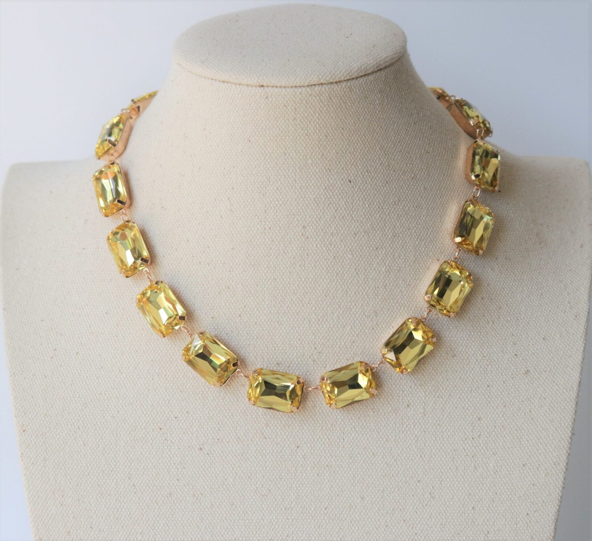 Butter Yellow Jonquil, Pale Topaz Citrine Anna Wintour Necklace