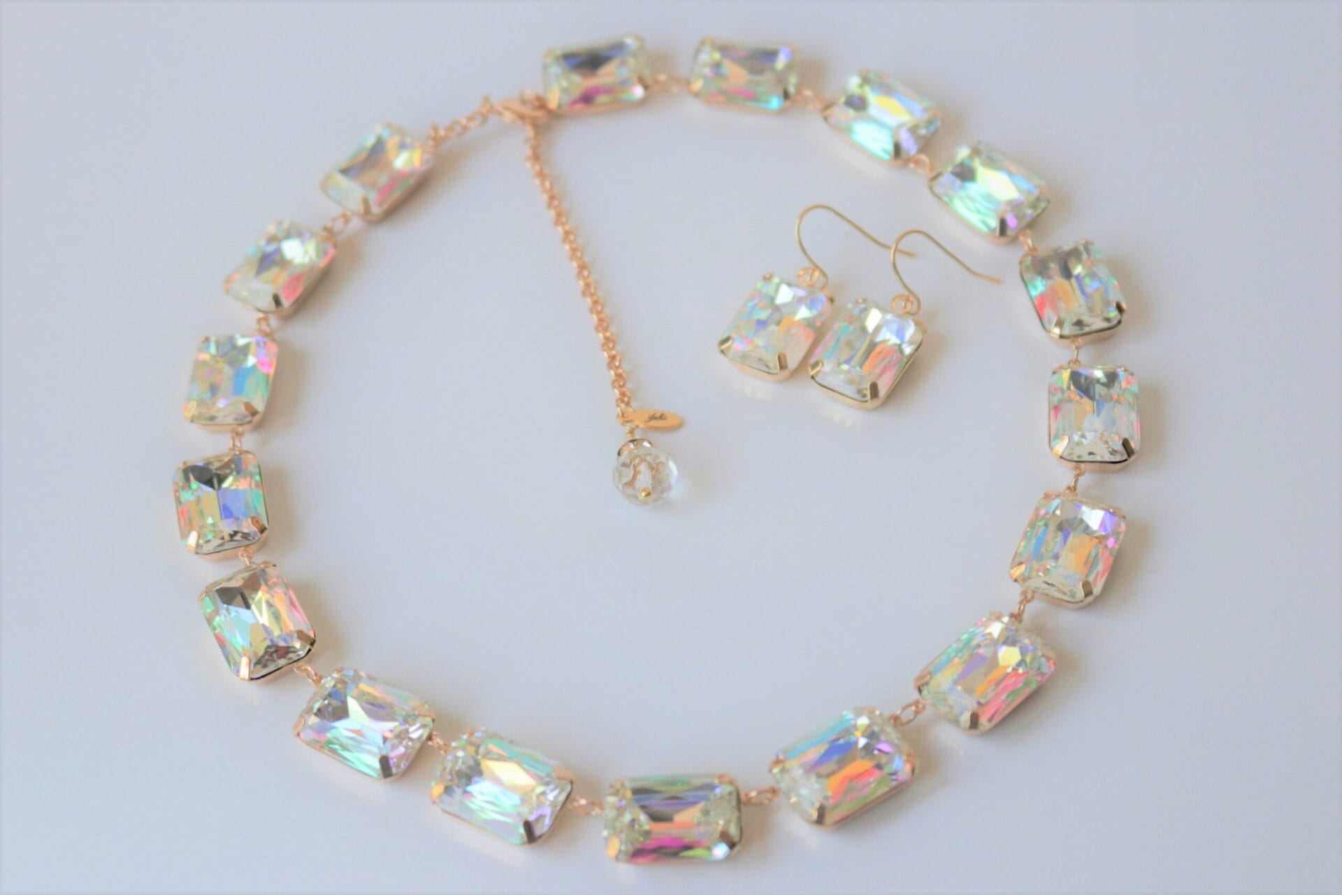 Aurora Borealis Necklace AB in Anna Wintour style - Image 4