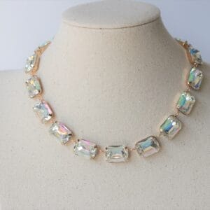 Aurora Borealis Necklace AB in Anna Wintour style