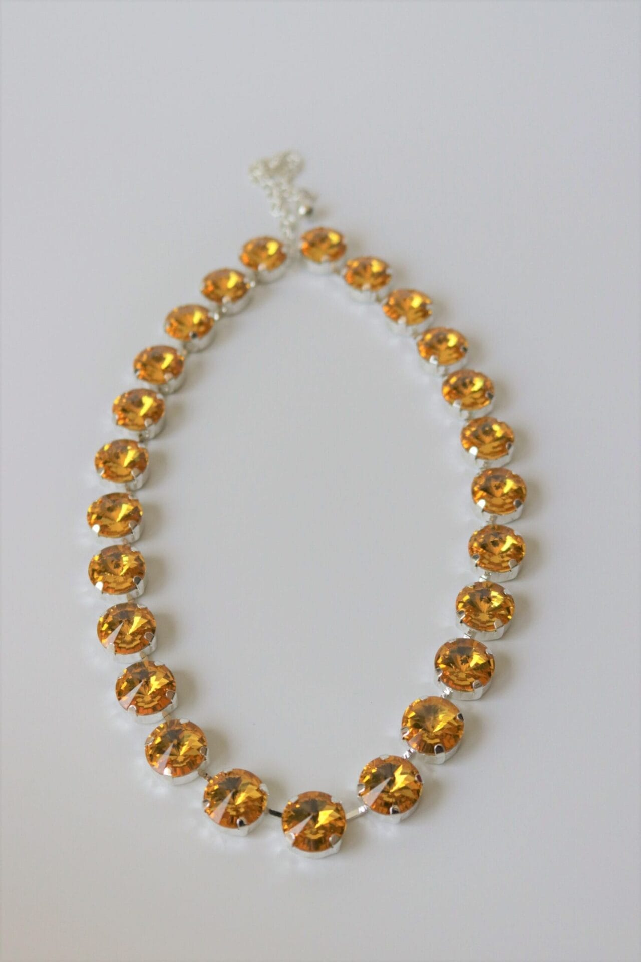 Topaz Necklace Citrine Honey Gold Yellow Necklace in Anna Wintour style - Image 6