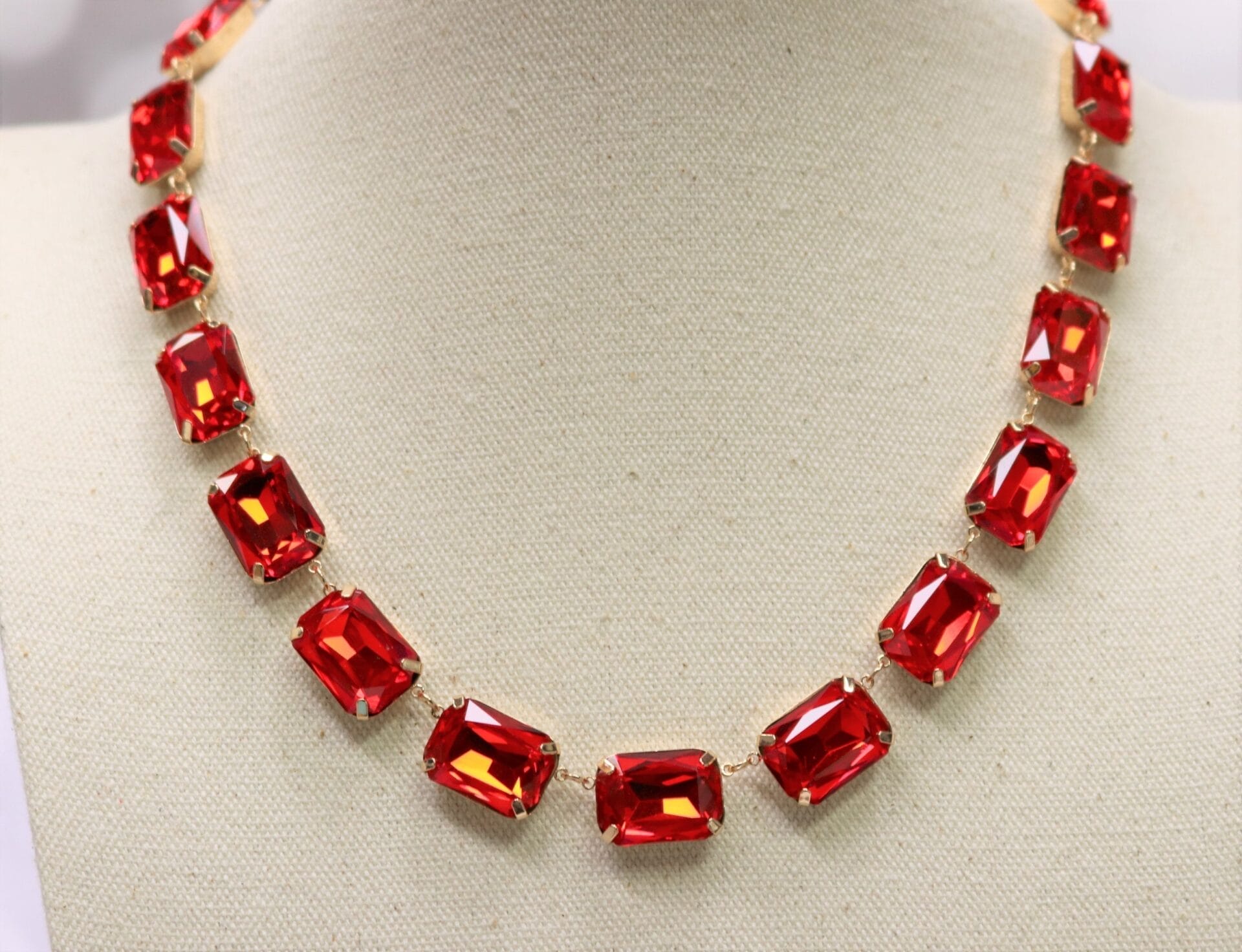 Anna Wintour necklaces in Red, Teal Blue, Purple and Black - Image 7