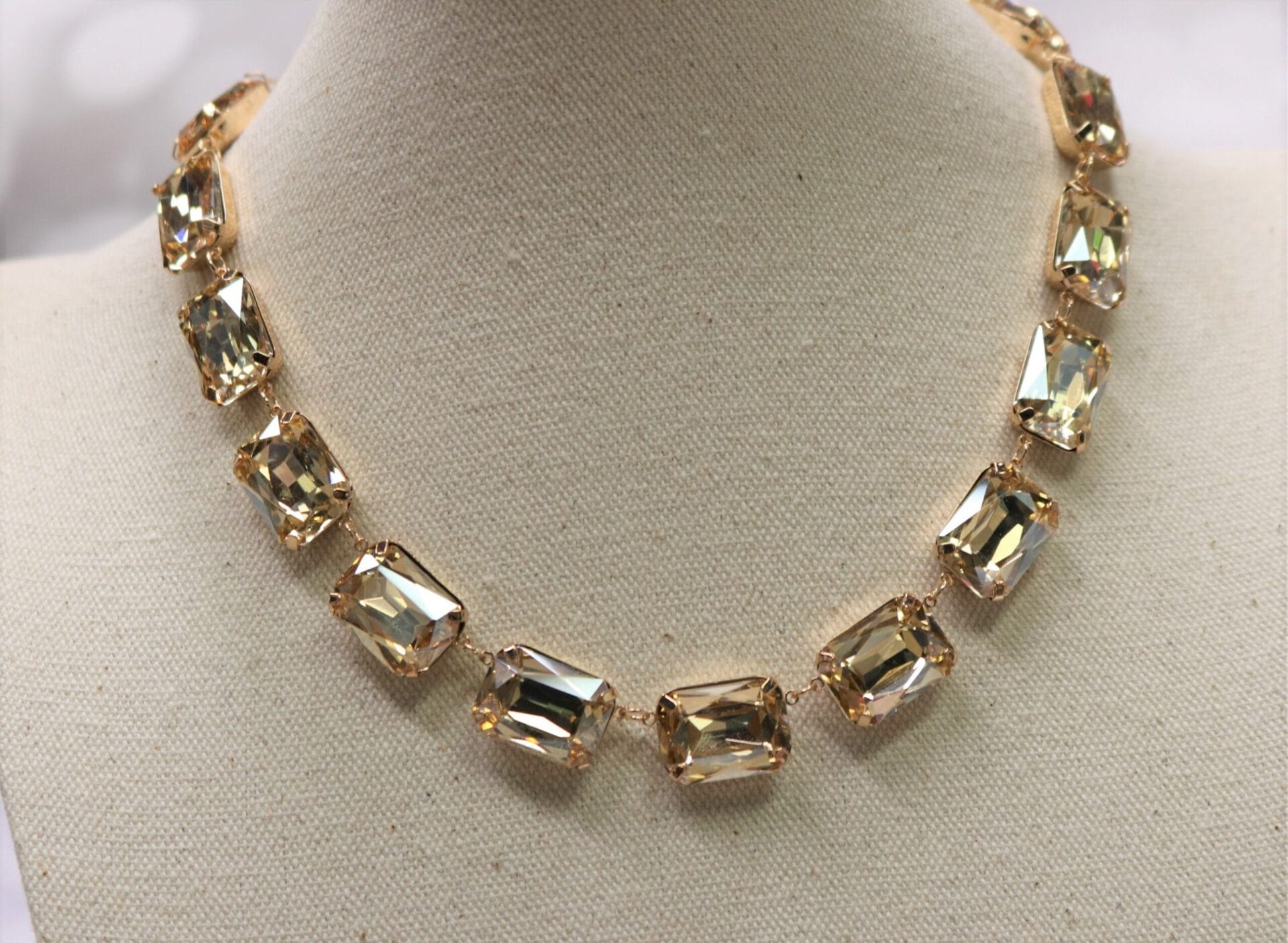 Champagne Octagon Necklace
