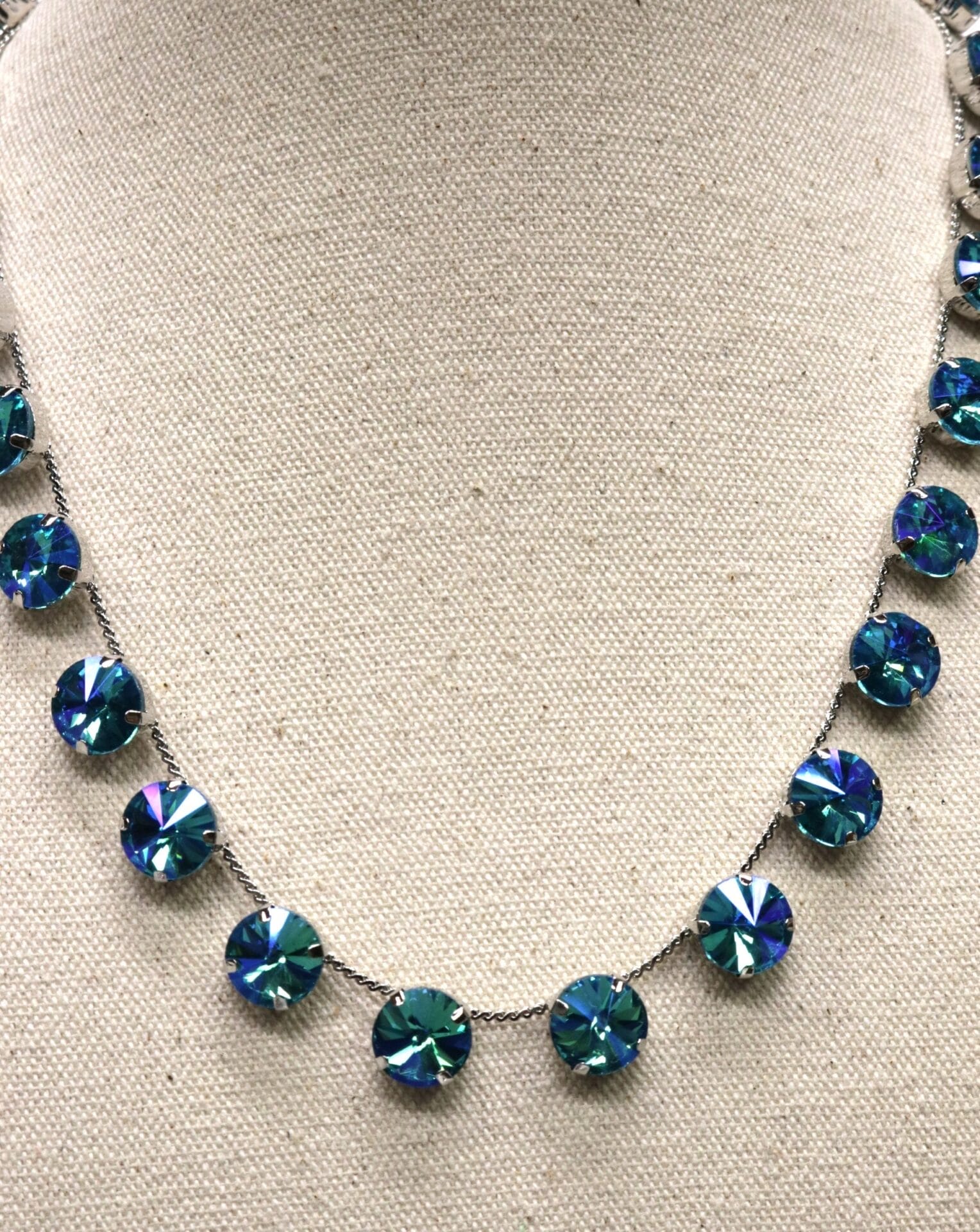 Bermuda Blue Rivoli Necklace