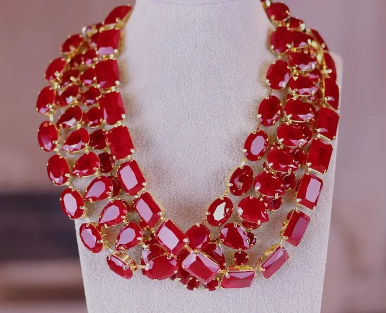 Ruby Red necklaces