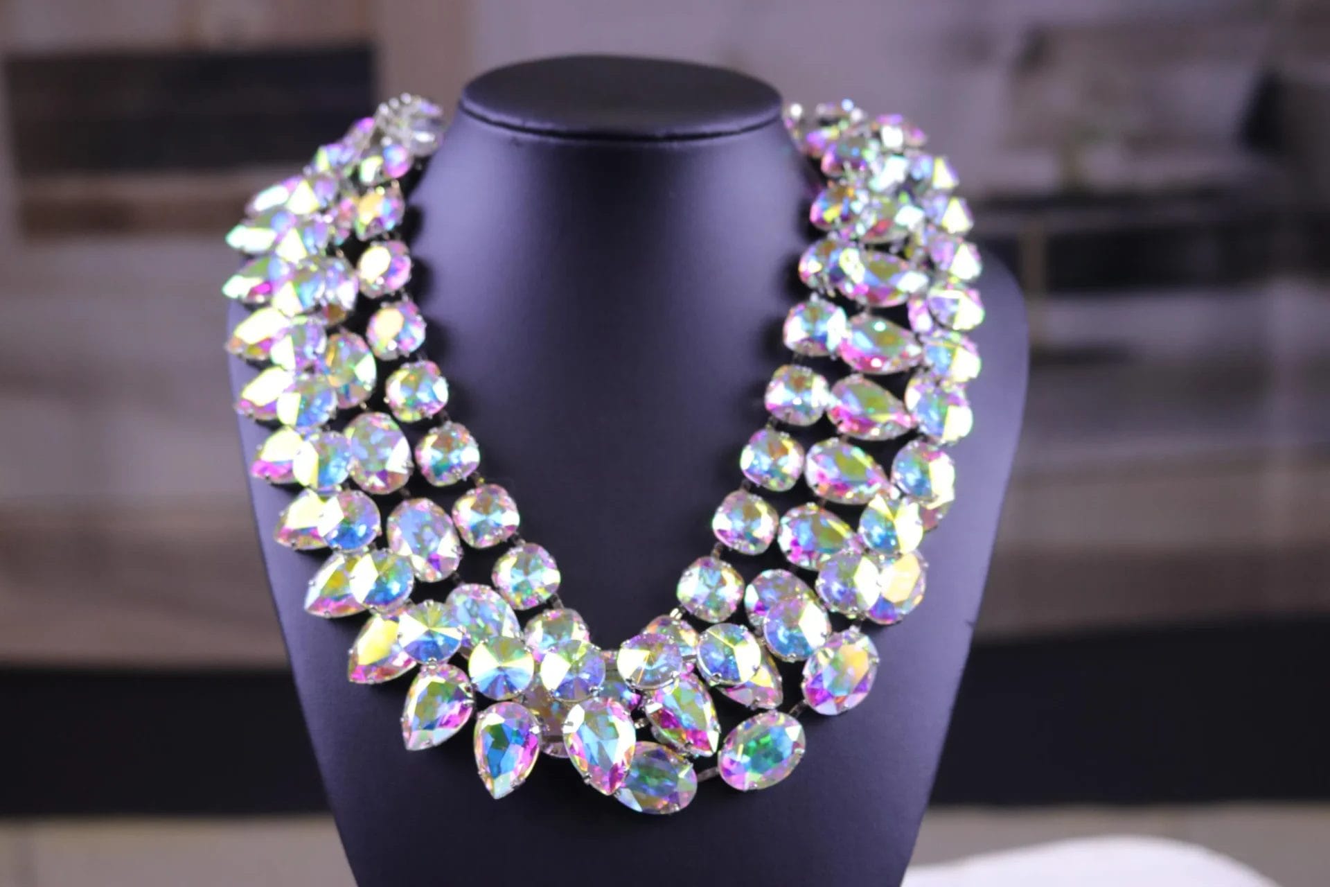 Aurora Borealis Set of 4 Necklaces