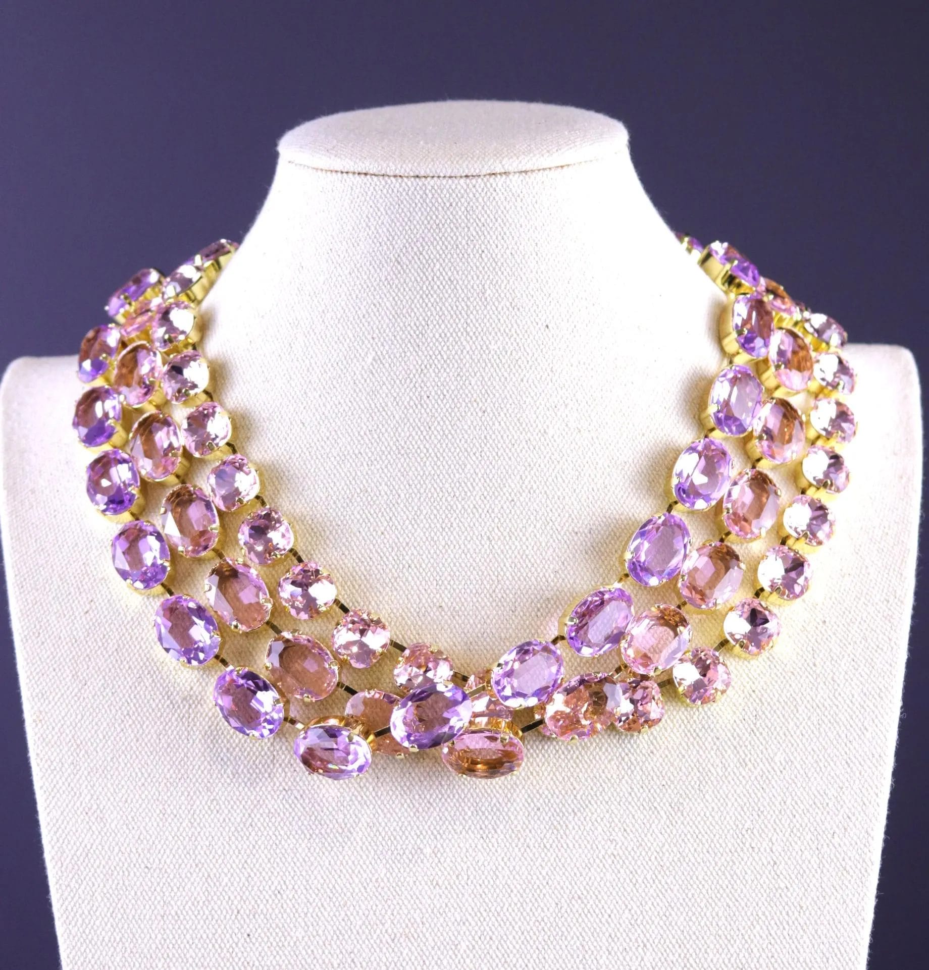 Pink and Purple Necklaces