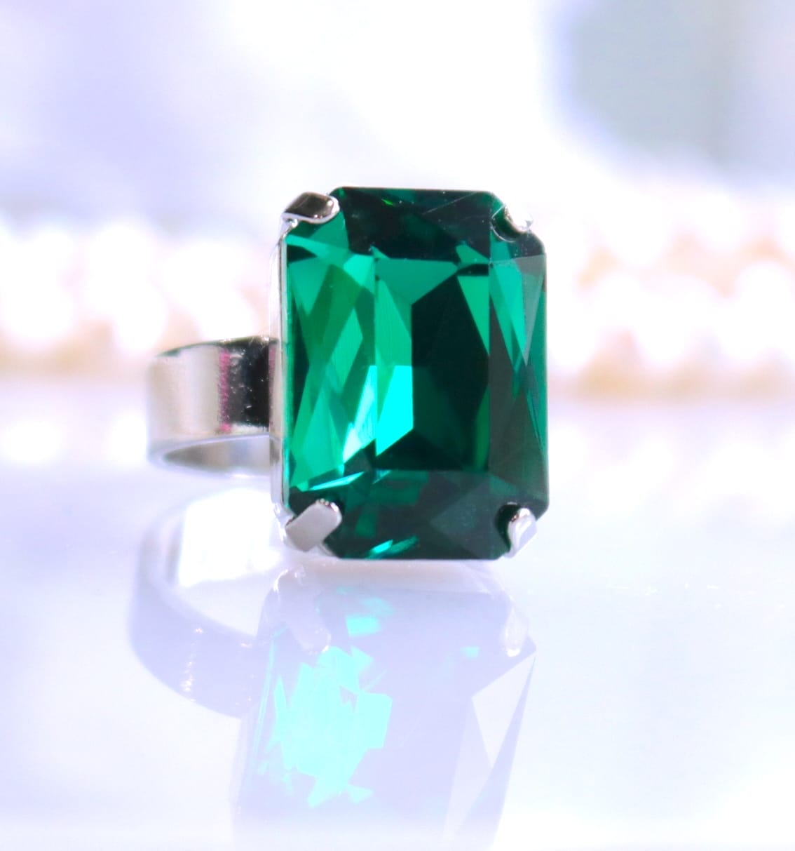 Emerald Green Ring