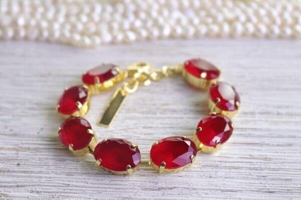 Oval Red Bracelet Sabyasachi Matte